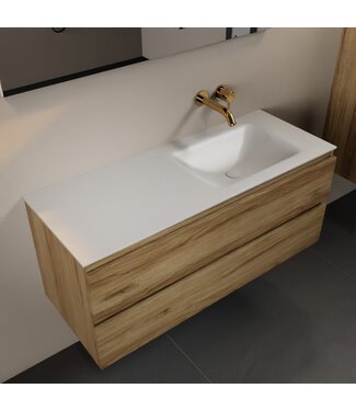 MONDIAZ Mondiaz Badkamermeubel 120cm met wastafel Rechts AIVY Chai / Wit kraangat 0