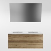 Mondiaz Badkamermeubel 120cm met wastafel Dubbel AIVY Chai / Wit kraangat 2