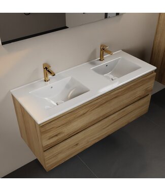 MONDIAZ Mondiaz Badkamermeubel 120cm met wastafel Dubbel AIVY Chai / Wit kraangat 2