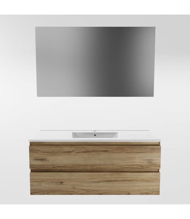 Mondiaz Badkamermeubel 120cm met wastafel Midden AIVY Chai / Wit kraangat 1