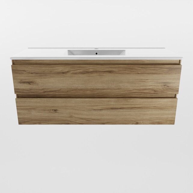 Mondiaz Badkamermeubel 120cm met wastafel Midden AIVY Chai / Wit kraangat 1