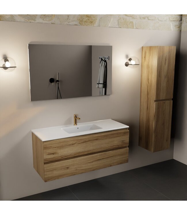 Mondiaz Badkamermeubel 120cm met wastafel Midden AIVY Chai / Wit kraangat 1