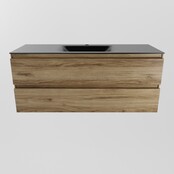 Mondiaz Badkamermeubel 120cm AIVY Chai - Wastafel Urban Zwart Midden kraangat 1