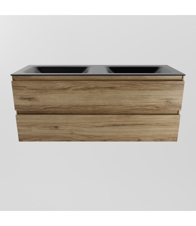 Mondiaz Badkamermeubel 120cm AIVY Chai - Wastafel Urban Zwart Dubbel kraangat 0