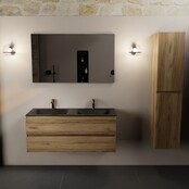 Mondiaz Badkamermeubel 120cm AIVY Chai - Wastafel Urban Zwart Dubbel kraangat 2 Mondiaz Badkamermeubel 120cm AIVY Chai - Wastafel Urban Zwart Dubbel kraangat 2