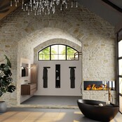 Mondiaz Badkamermeubel 120cm AIVY Mocha - Wastafel Urban Zwart Midden kraangat 0 Mondiaz Badkamermeubel 120cm AIVY Mocha - Wastafel Urban Zwart Midden kraangat 0