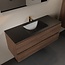 MONDIAZ Mondiaz Badkamermeubel 120cm AIVY Mocha - Wastafel Urban Zwart Midden kraangat 1