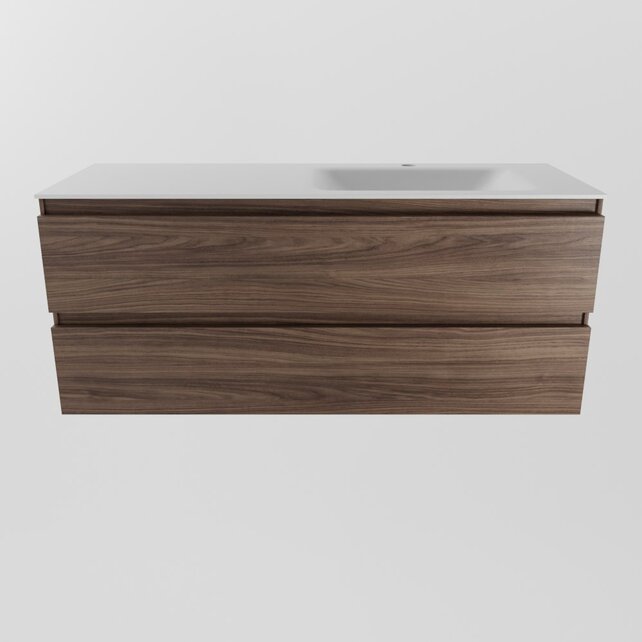 Mondiaz Badkamermeubel 120cm met wastafel Rechts AIVY Mocha / Mat Wit kraangat 1 Mondiaz Badkamermeubel 120cm met wastafel Rechts AIVY Mocha / Mat Wit kraangat 1