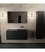 Mondiaz Badkamermeubel 120cm AIVY Mat Zwart met Wastafel Urban Zwart Rechts kraangat 0