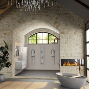 Mondiaz Badkamermeubel 120cm AIVY Talc Mat Wit met Wastafel wasbak Midden kraangat 0 Mondiaz Badkamermeubel 120cm AIVY Talc Mat Wit met Wastafel wasbak Midden kraangat 0