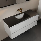 Mondiaz Badkamermeubel 120cm AIVY Talc met Mat Zwart Wastafel wasbak Midden kraangat 0 Mondiaz Badkamermeubel 120cm AIVY Talc met Mat Zwart Wastafel wasbak Midden kraangat 0