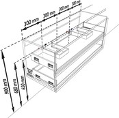 Mondiaz Badkamermeubel 120cm AIVY Talc met Wastafel Mat Wit Dubbel kraangat 0