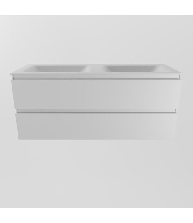 Mondiaz Badkamermeubel 120cm AIVY Talc met Wastafel Mat Wit Dubbel kraangat 0