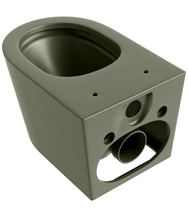 MONDIAZ Hangend toilet Randloos LAVIE ARMY Legergroen excl. Wc bril