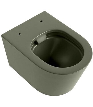 MONDIAZ Hangend toilet Randloos LAVIE ARMY Legergroen excl. Wc bril