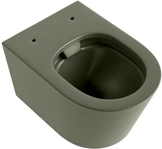 Hangend toilet Randloos LAVIE ARMY Legergroen excl. Wc bril