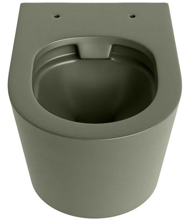 MONDIAZ Hangend toilet Randloos LAVIE ARMY Legergroen excl. Wc bril