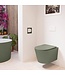MONDIAZ Hangend toilet Randloos LAVIE ARMY Legergroen excl. Wc bril