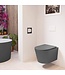 Hangend toilet Randloos LAVIE Mat Antraciet excl. Wc bril