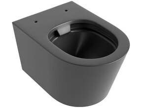Hangend toilet Randloos LAVIE Mat Antraciet excl. Wc bril