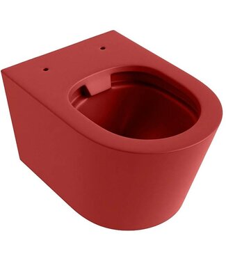 MONDIAZ Hangend toilet Randloos LAVIE FIRE ROOD excl. Wc bril