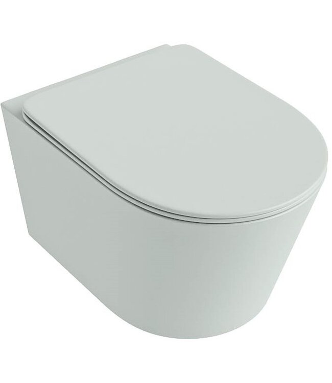 Hangend toilet Randloos LAVIE Greey Mintgroen excl. Wc bril