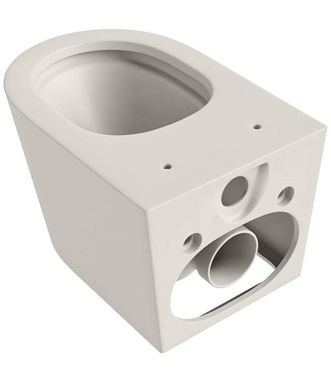 Hangend toilet Randloos LAVIE Linen Mat Jasmijn excl. Wc bril