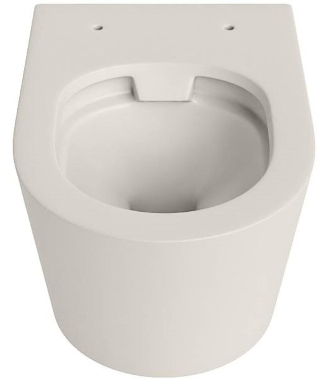 Hangend toilet Randloos LAVIE Linen Mat Jasmijn excl. Wc bril