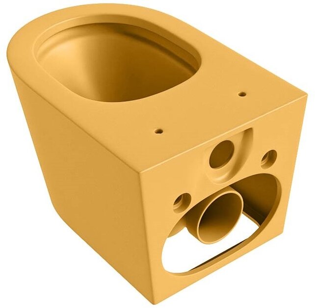 Hangend toilet Randloos LAVIE Ocher Geel excl. Wc bril