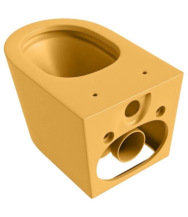 Hangend toilet Randloos LAVIE Ocher Geel excl. Wc bril