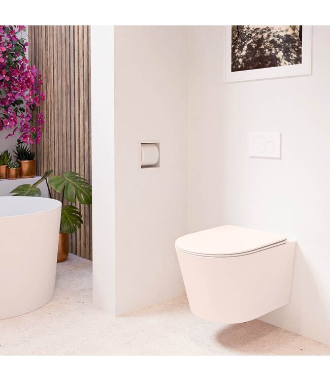 Hangend toilet Randloos LAVIE Rosee excl. Wc bril