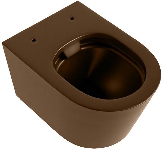 Hangend toilet Randloos LAVIE Rust Bruin excl. Wc bril