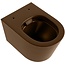 MONDIAZ Hangend toilet Randloos LAVIE Rust Bruin excl. Wc bril