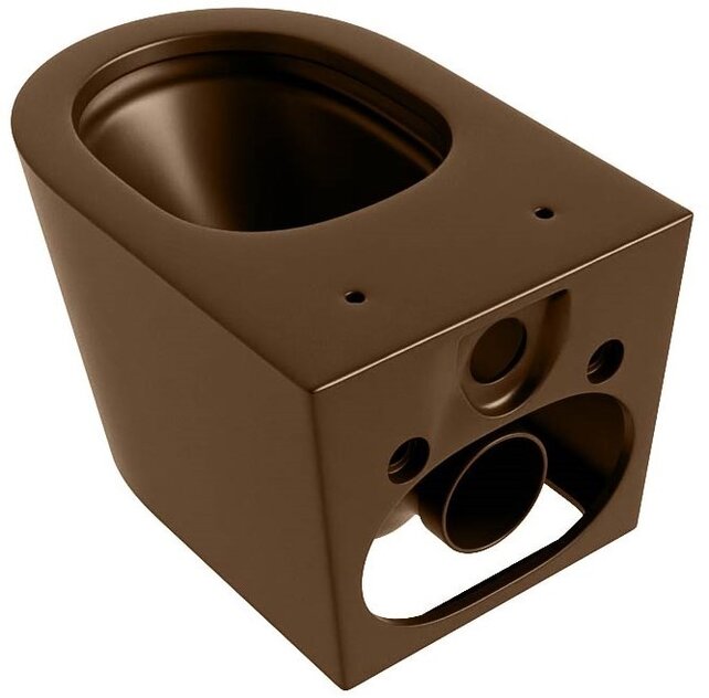 Hangend toilet Randloos LAVIE Rust Bruin excl. Wc bril