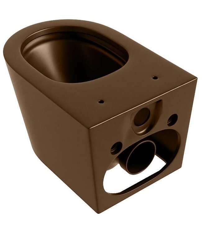 Hangend toilet Randloos LAVIE Rust Bruin excl. Wc bril