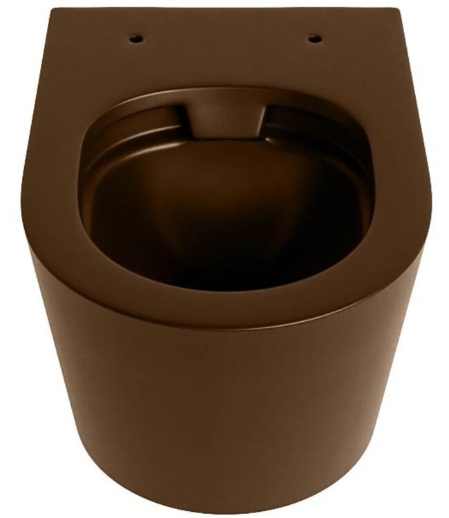 Hangend toilet Randloos LAVIE Rust Bruin excl. Wc bril