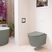 Hangend toilet Randloos LAVIE Smoke Taupe excl. Wc bril