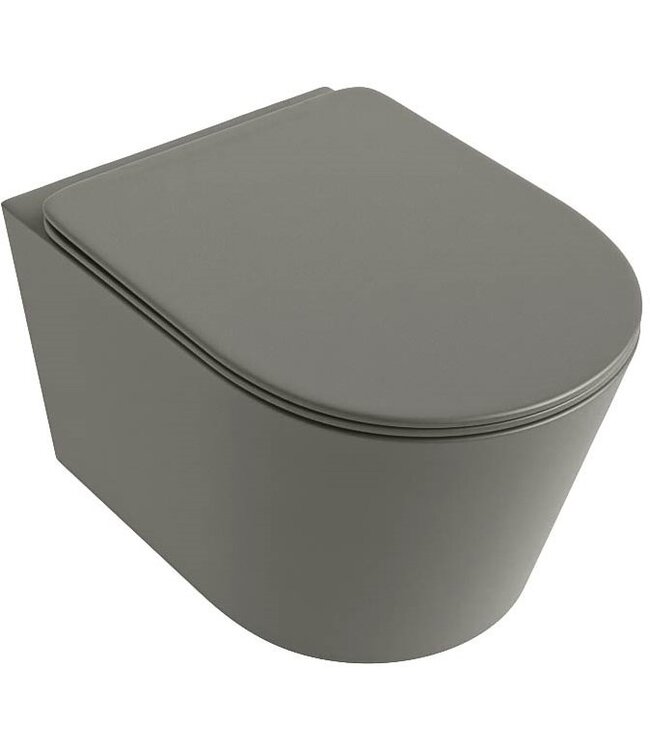 Hangend toilet Randloos LAVIE Smoke Taupe excl. Wc bril
