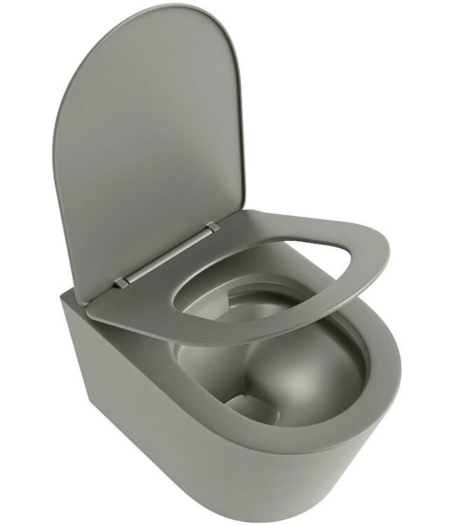 Hangend toilet Randloos LAVIE Smoke Taupe excl. Wc bril
