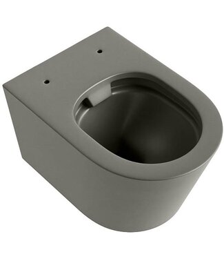 MONDIAZ Hangend toilet Randloos LAVIE Smoke Taupe excl. Wc bril