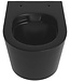 MONDIAZ Hangend toilet Randloos LAVIE Urban Zwart Mat excl. Wc bril