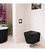 MONDIAZ Hangend toilet Randloos LAVIE Urban Zwart Mat excl. Wc bril