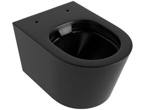 Hangend toilet Randloos LAVIE Urban Zwart Mat excl. Wc bril