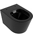 MONDIAZ Hangend toilet Randloos LAVIE Urban Zwart Mat excl. Wc bril
