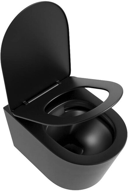 Hangend toilet Randloos LAVIE Urban Zwart Mat excl. Wc bril