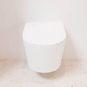 Hangend toilet Randloos LAVIE Talc Wit Mat excl. Wc bril