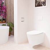 Hangend toilet Randloos LAVIE Talc Wit Mat excl. Wc bril