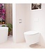 Hangend toilet Randloos LAVIE Talc Wit Mat excl. Wc bril
