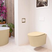 Hangend toilet Randloos LAVIE Zand excl. Wc bril