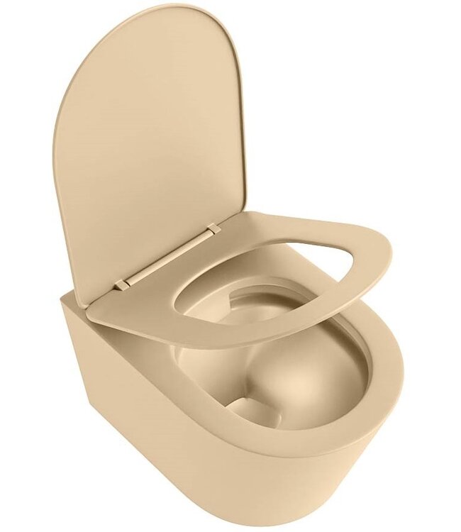 Hangend toilet Randloos LAVIE Zand excl. Wc bril